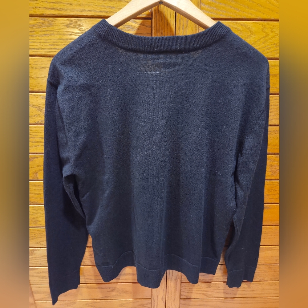 Michael Kors Black Crewneck Sweater with Logo Size S - Picture 2 of 4